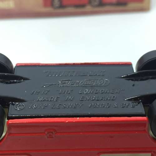 1972 Matchbox 75 series superfast #17-B The Londoner bus Berger Paints - mint boxed