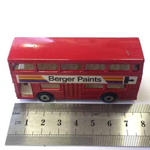 1972 Matchbox 75 series superfast #17-B The Londoner bus Berger Paints - mint boxed