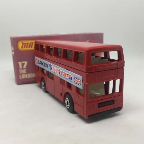 1981 Matchbox 75 series #17-c London bus Laker Skytrain - mint boxed