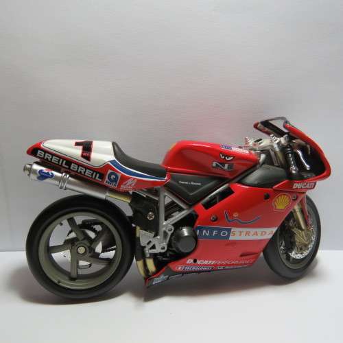 NewRay Ducati 998 #1 Troy Bayliss Superbike model motorcycle - Scale 1/12