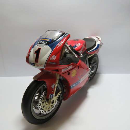 NewRay Ducati 998 #1 Troy Bayliss Superbike model motorcycle - Scale 1/12