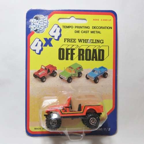 Vintage Yatming Road Tough 4x4 off-road Jeep die cast in pack
