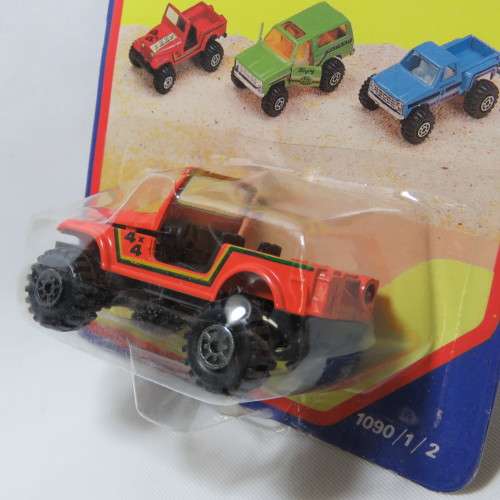 Vintage Yatming Road Tough 4x4 off-road Jeep die cast in pack