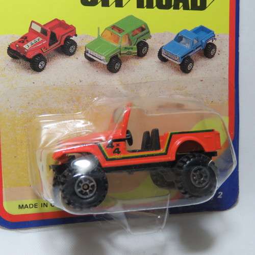 Vintage Yatming Road Tough 4x4 off-road Jeep die cast in pack