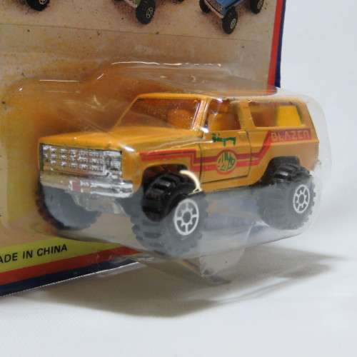 Vintage Road Tough 4x4 Off-Road Blazer die cast toy car in pack