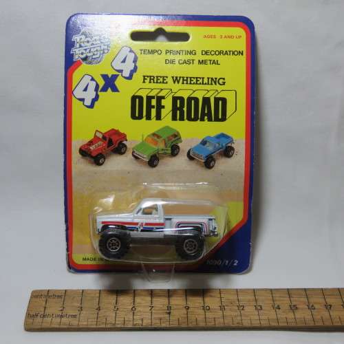 Vintage Road Tough 4x4 off-Roader pick-up truck die cast in pack