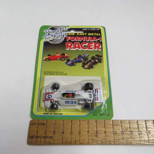 Vintage Road Tough die -cast metal formula 1 racer #99 Brabham BT44 in pack