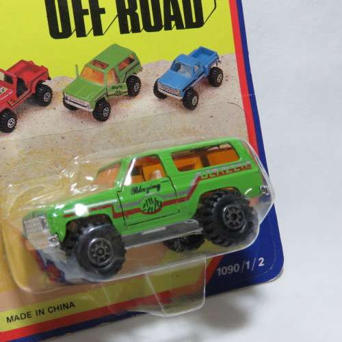 Vintage Road Tough 4x4 Off-Road Blazer die cast toy car in pack