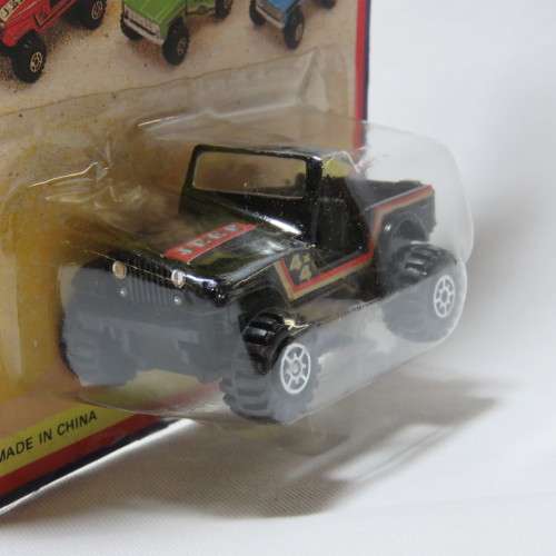 Vintage Road Tough 4x4 Off-Road Jeep die cast toy car in pack
