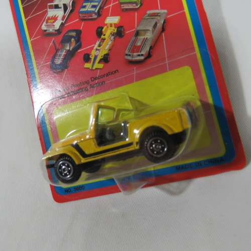 Vintage Road Tough die cast metal street machines Jeep toy car in pack