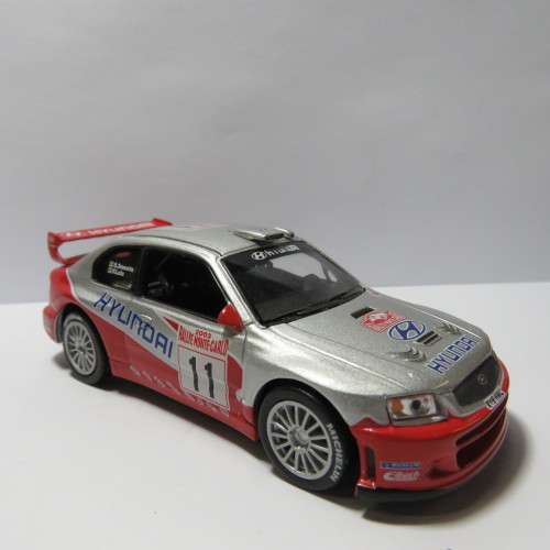 Hyundai Accent WRC 2003 Monte Carlo Rally die-cast model car - Scale 1/43