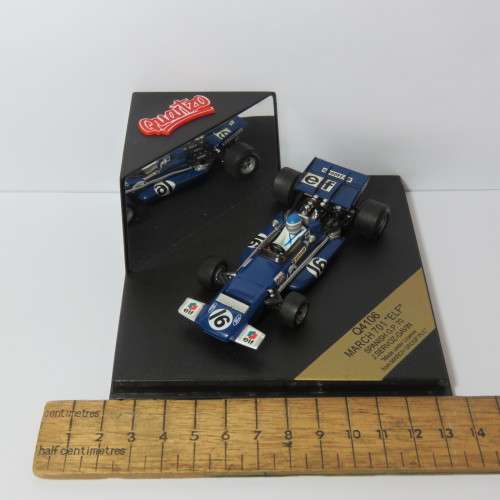 Quartzo Q4106 March 701 ELF formula 1 racing model car - # 16 J. Servoz-Gavin - Scale 1/43
