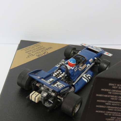 Quartzo Q4106 March 701 ELF formula 1 racing model car - # 16 J. Servoz-Gavin - Scale 1/43