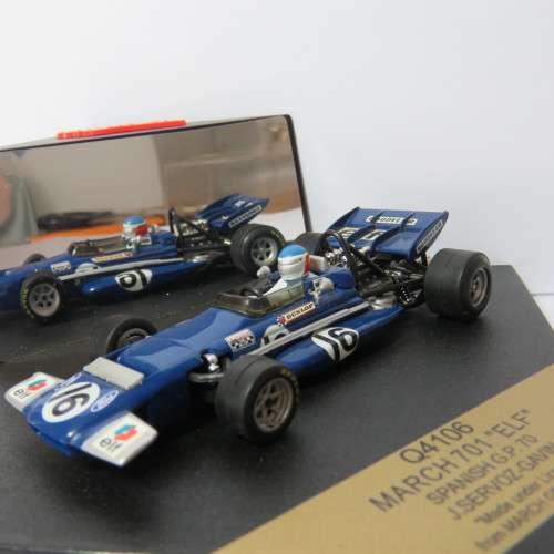 Quartzo Q4106 March 701 ELF formula 1 racing model car - # 16 J. Servoz-Gavin - Scale 1/43