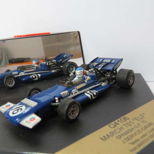 Quartzo Q4106 March 701 ELF formula 1 racing model car - # 16 J. Servoz-Gavin - Scale 1/43