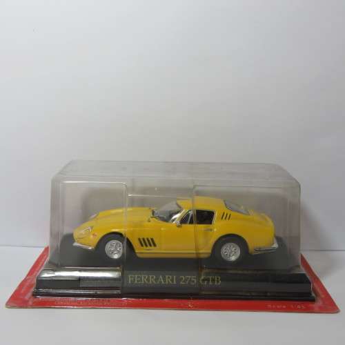 Ferrari 275 GTB yellow model car - Scale 1/43