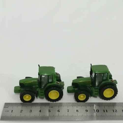 Siku #1832/1837 John Deere truck and low loader with 2 John Deere tractors