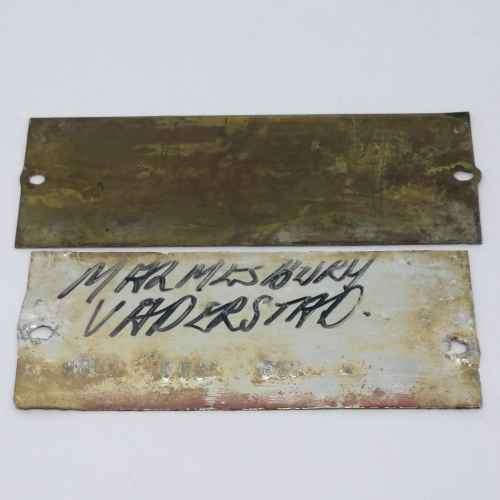 Lot of 5 Agricultural Machinery serial numberplates