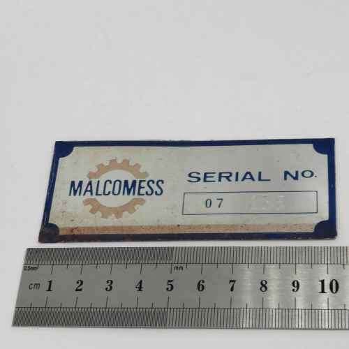Lot of 5 Agricultural Machinery serial numberplates