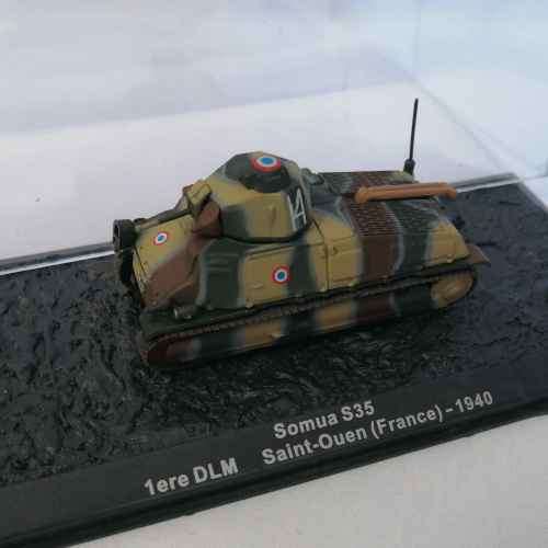 1940 France ( Saint-Ouen ) Somua S35 combat tank die-cast model