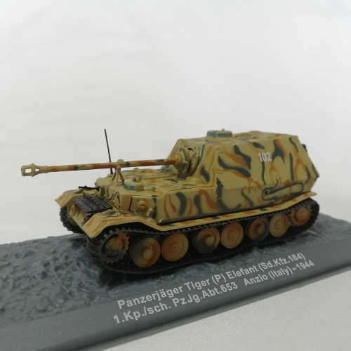 1944 German ( Anzio ) Panzerjager Tiger Elefant combat tank die-cast model