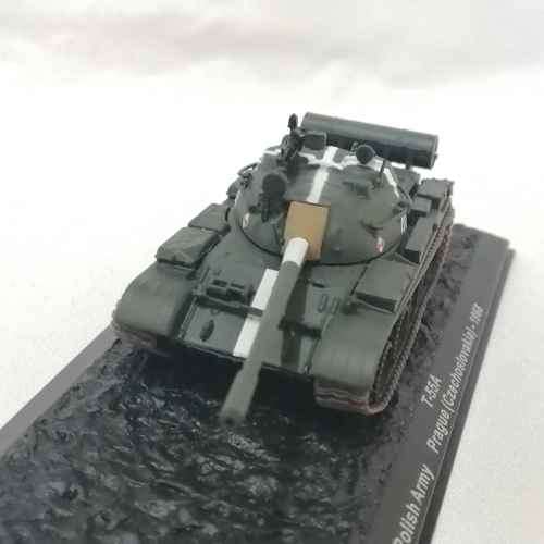 1968 Polish Amry ( Prague ) T-55 A combat tank die-cast model