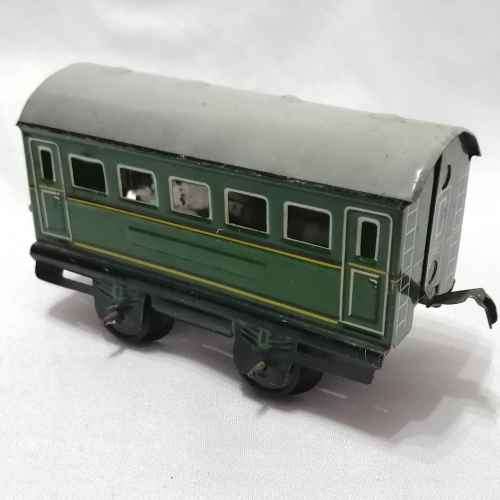 Vintage BOB tinplate O-Gauge passenger couch - made in Western Germany