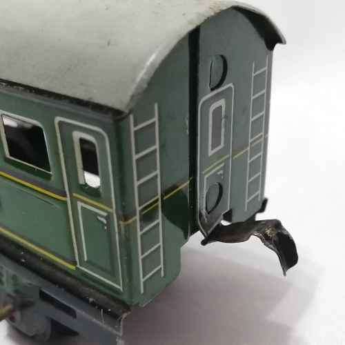 Vintage BOB tinplate O-Gauge passenger couch - made in Western Germany