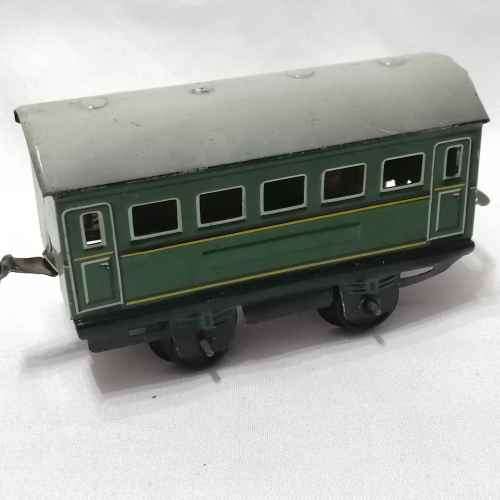 Vintage BOB tinplate O-Gauge passenger couch - made in Western Germany