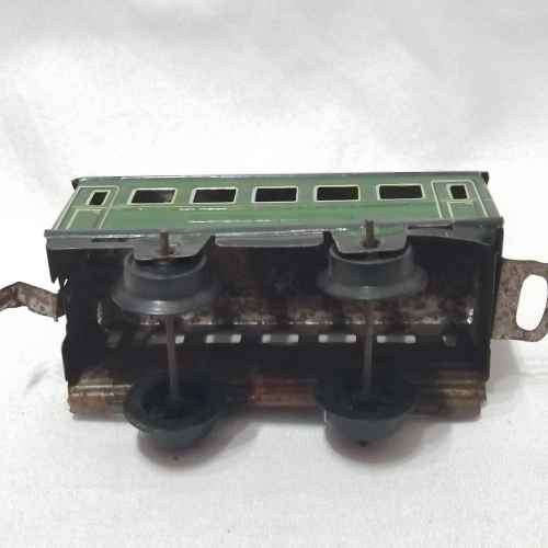 Vintage BOB tinplate O-Gauge passenger couch - made in Western Germany