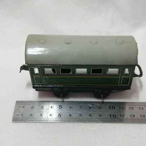 Vintage BOB tinplate O-Gauge passenger couch - made in Western Germany