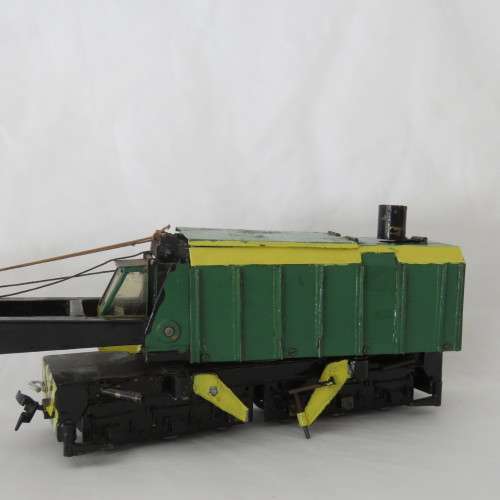Hand Built HO scale railroad crane