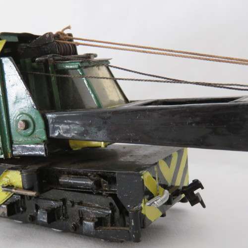 Hand Built HO scale railroad crane