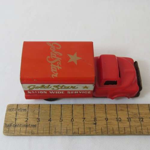 Vintage Gold Star tinplate friction toy truck