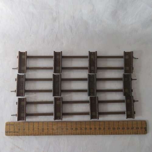 Lot of 3 vintage S-gauge railway tracks