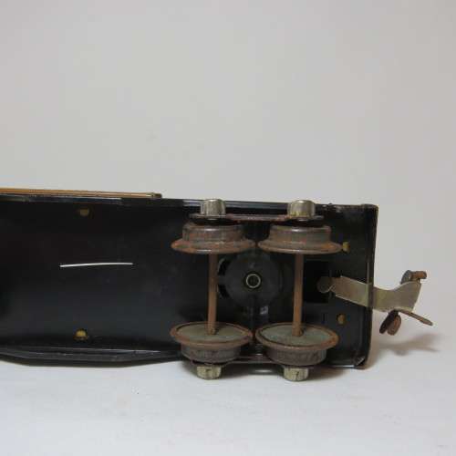 Lionel Lines Tin Train Wagon - Light rust - Babe Ruth 1679 - Sliding doors missing