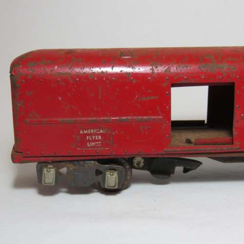 American Flyer Lines no 494 - Goods wagon - Tinplate - Some wheels missing