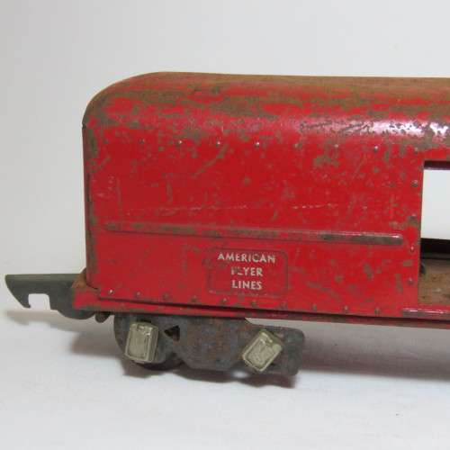 American Flyer Lines no 494 - Goods wagon - Tinplate - Some wheels missing