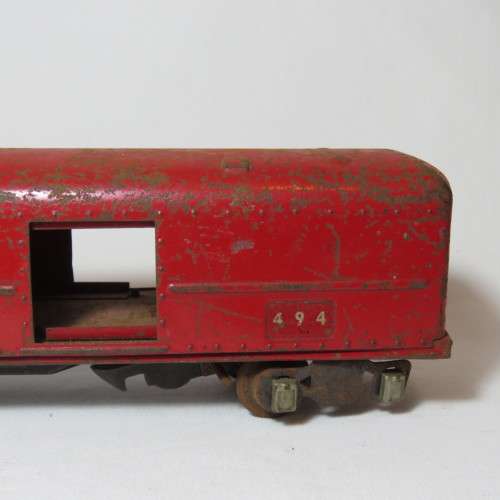 American Flyer Lines no 494 - Goods wagon - Tinplate - Some wheels missing