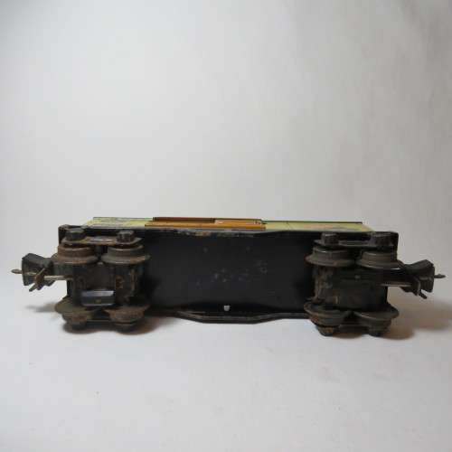Lionel Lines 2679 Tin Train Wagon - Babe Ruth with sliding doors - Some rust on wheels - O-Gauge