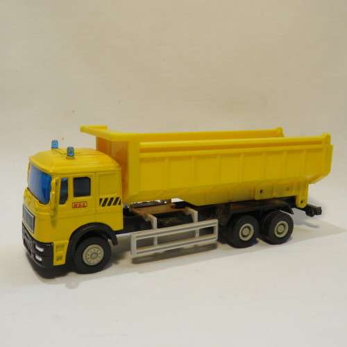 Die-cast and plastic construction truck
