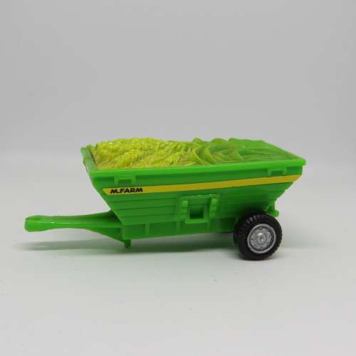 M.Farm plastic toy tractor with corn trailer
