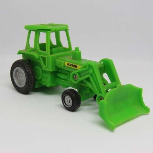 M.Farm plastic toy tractor with corn trailer