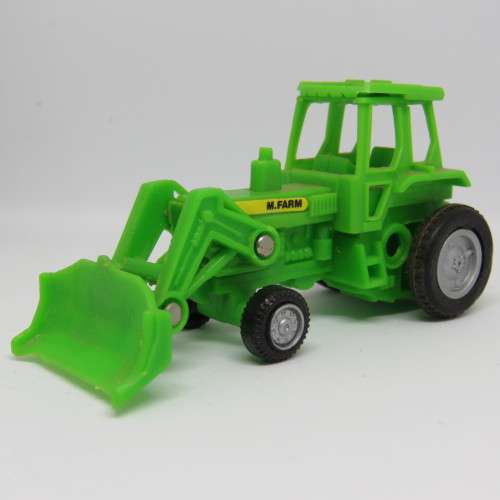 M.Farm plastic toy tractor with corn trailer
