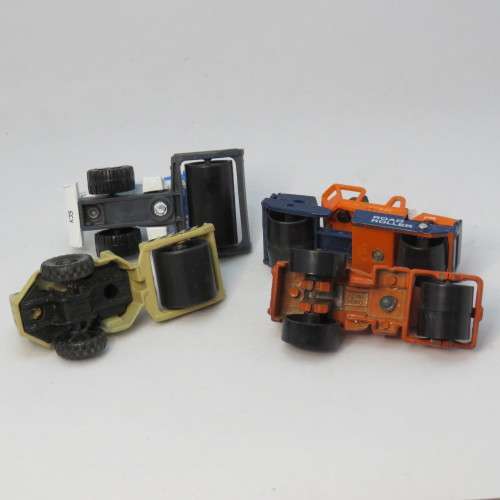 Lot of 4 Die-cast road rollers