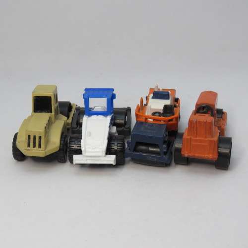 Lot of 4 Die-cast road rollers