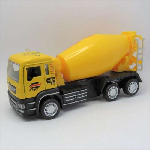 Cement mixer truck with lights and sound - Die-cast and plastic