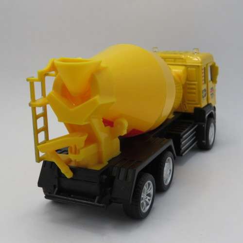 Cement mixer truck with lights and sound - Die-cast and plastic