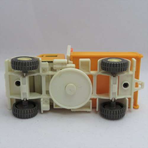 Pair of construction toy trucks