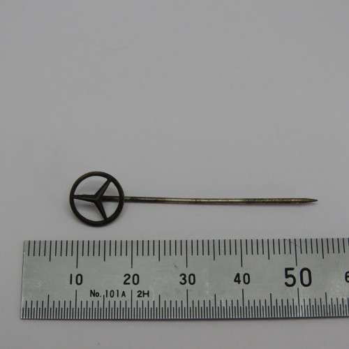 Vintage silver Mercedes-Benz stick pin